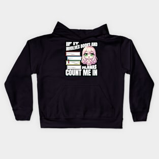 If It Involves Books and Pajamas Count Me In Kids Hoodie